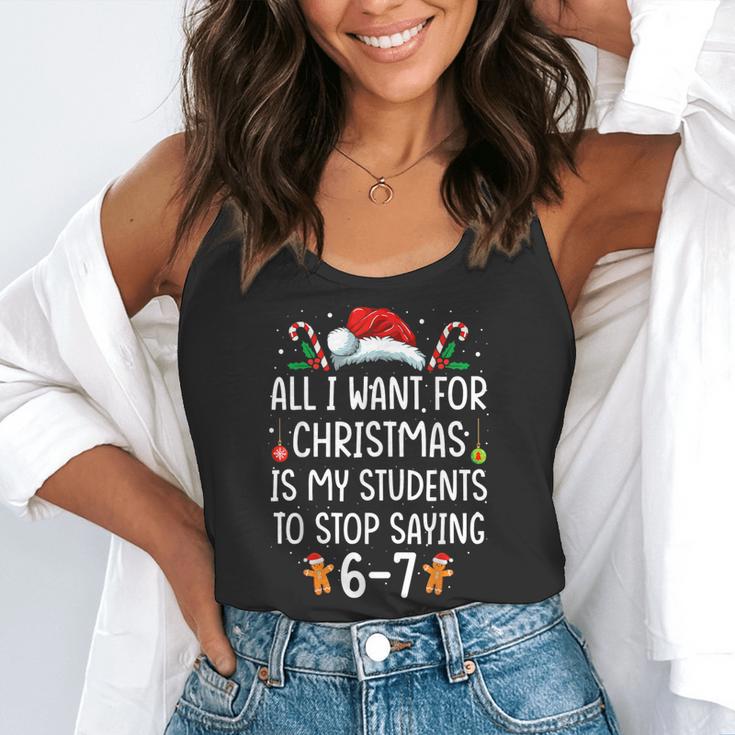 Teacher 67 Christmas Six Seven 6-7 For Men Women Humor Flowy Tank, funny gift