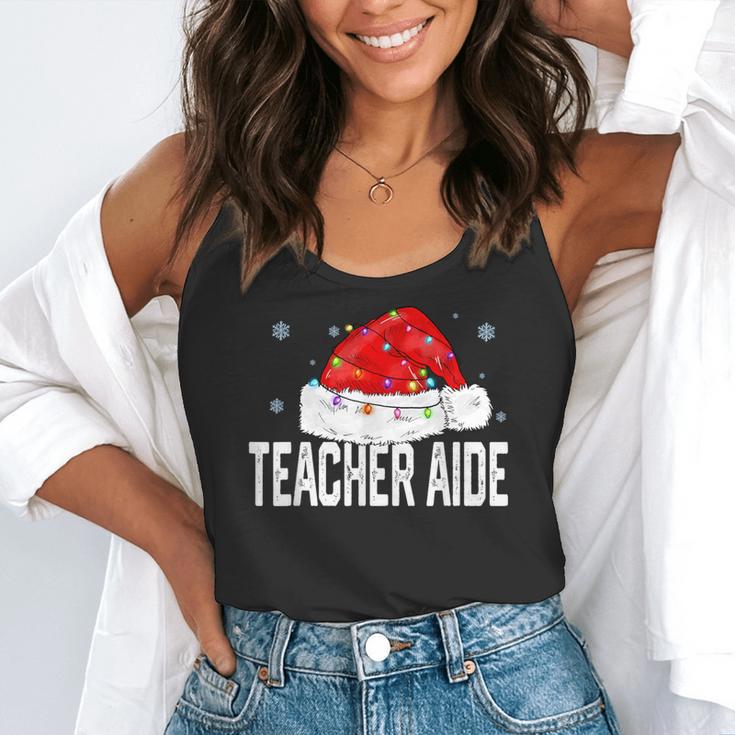Teacher Aide Christmas Women Family Matching Group Xmas Flowy Tank, funny gift Teacher Aide Christmas Women Family Matching Group Xmas Flowy Tank, funny gift