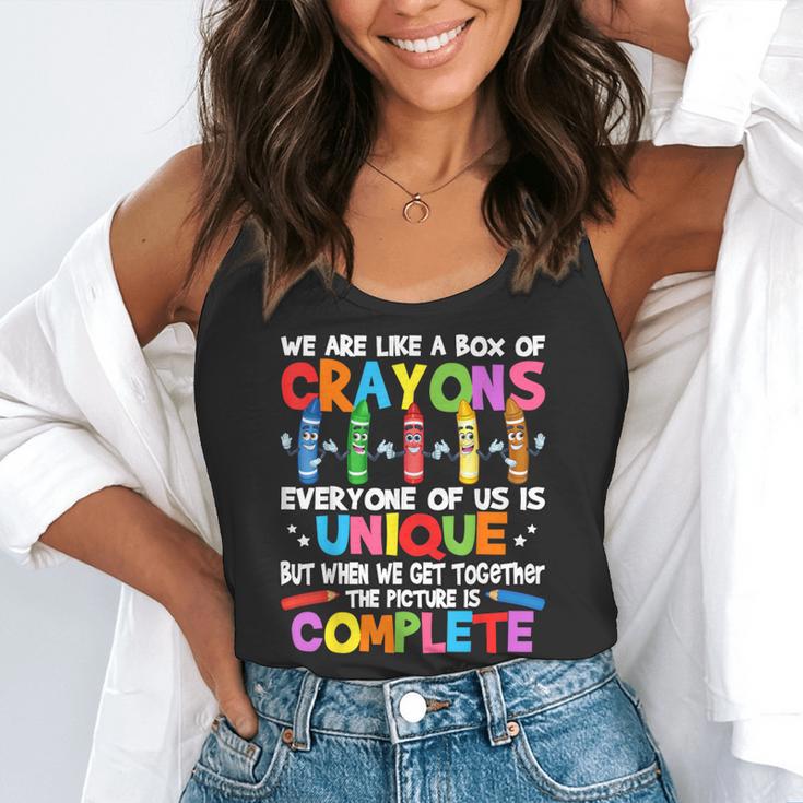 Teacher We Are Like a Box Of Crayons For Men Women Kids Flowy Tank, funny gift Teacher We Are Like a Box Of Crayons For Men Women Kids Flowy Tank, funny gift