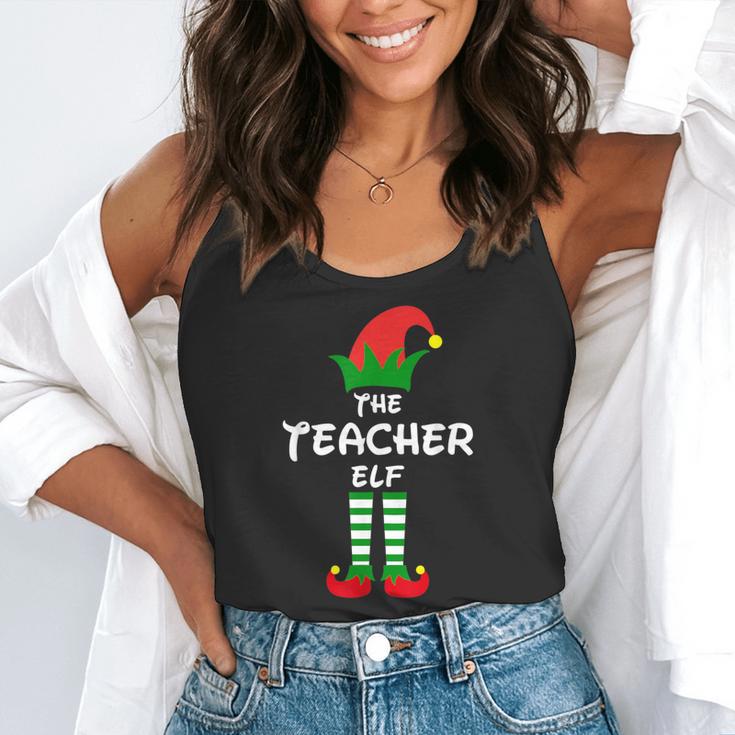 The Teacher Elf Family Matching Group Idea Christmas Flowy Tank, funny gift The Teacher Elf Family Matching Group Idea Christmas Flowy Tank, funny gift