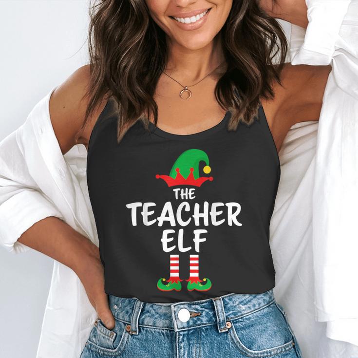 The Teacher Elf Matching Family Christmas Flowy Tank, funny gift The Teacher Elf Matching Family Christmas Flowy Tank, funny gift
