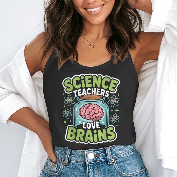 Teacher Halloween Costume Science Teachers Love Brains Flowy Tank, funny gift