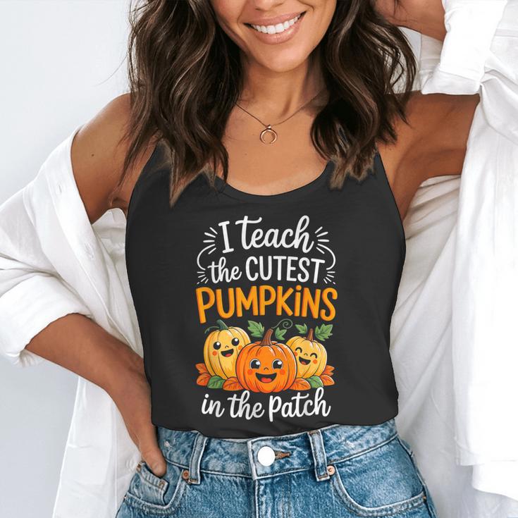 Teacher Halloween Pre-K Teacher Kindergarten Cutest Pumpkins Flowy Tank, funny gift