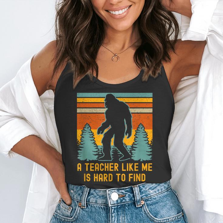 A Teacher Like Me Is Hard To Find Bigfoot Teacher Flowy Tank, funny gift A Teacher Like Me Is Hard To Find Bigfoot Teacher Flowy Tank, funny gift