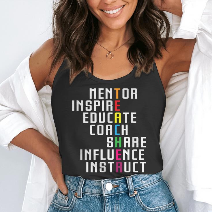 Teacher Inspirational Educator Favorite School Teacher Men Women Girls Kids Flowy Tank, funny gift
