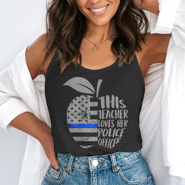This Teacher Loves Her Police Officer Wife Saying Flowy Tank, funny gift This Teacher Loves Her Police Officer Wife Saying Flowy Tank, funny gift