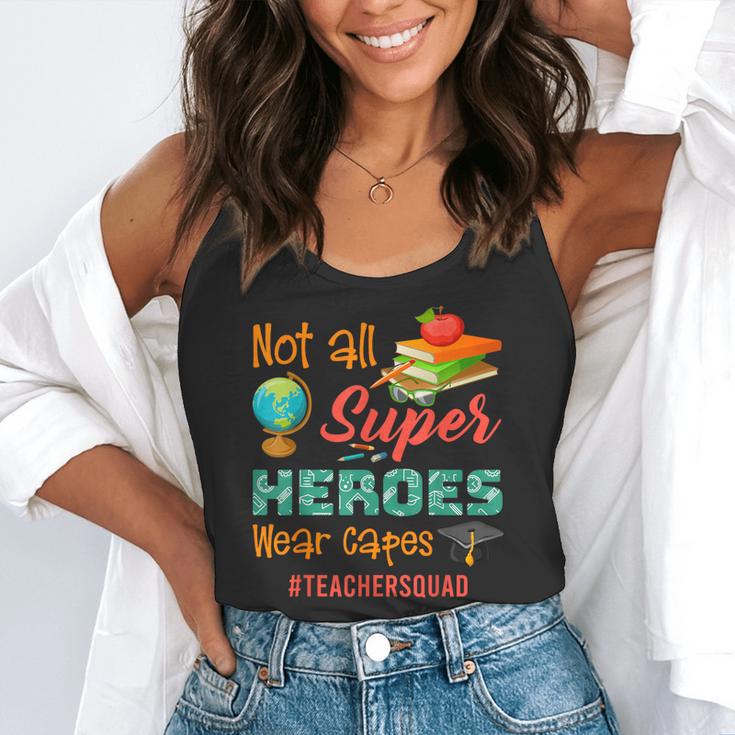 Teacher Not All Superheroes Wear Capes Teacher Squad Flowy Tank, funny gift Teacher Not All Superheroes Wear Capes Teacher Squad Flowy Tank, funny gift