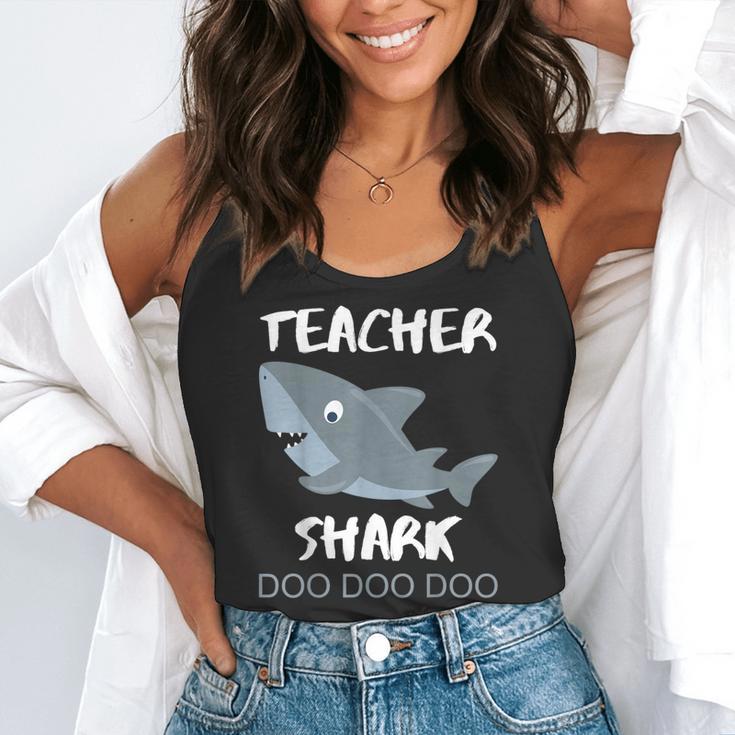 Teacher Shark Shirt Christmas Idea For Him Her Flowy Tank, funny gift