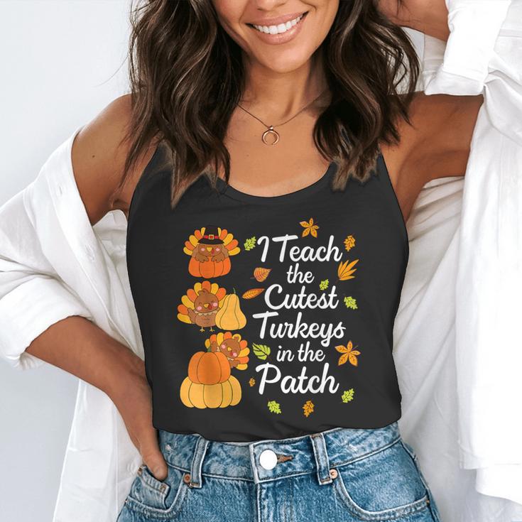 Teacher Thanksgiving I Teach The Cutest Turkeys In The Patch Flowy Tank, funny gift Teacher Thanksgiving I Teach The Cutest Turkeys In The Patch Flowy Tank, funny gift