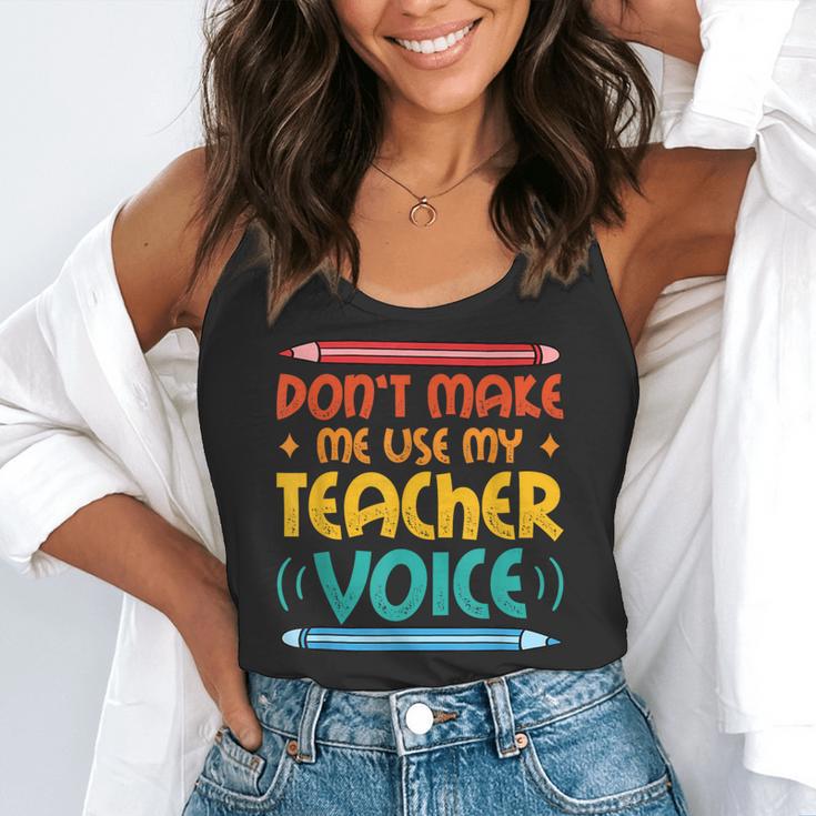 Teacher Voice Teacherlife Primary School Teacher Flowy Tank, funny gift