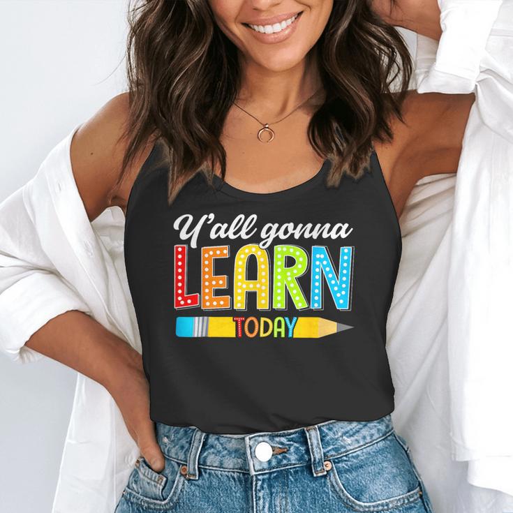 Teacher Y'All Gonna Learn Today First Day Of School Flowy Tank, funny gift Teacher Y'All Gonna Learn Today First Day Of School Flowy Tank, funny gift