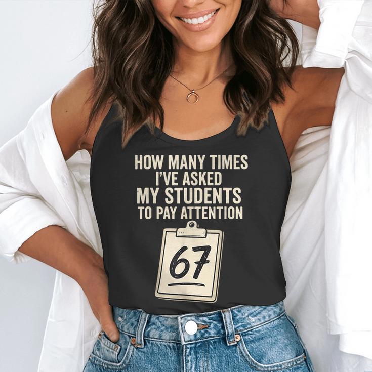 Teachers 67 Meme Flowy Tank, funny gift Teachers 67 Meme Flowy Tank, funny gift