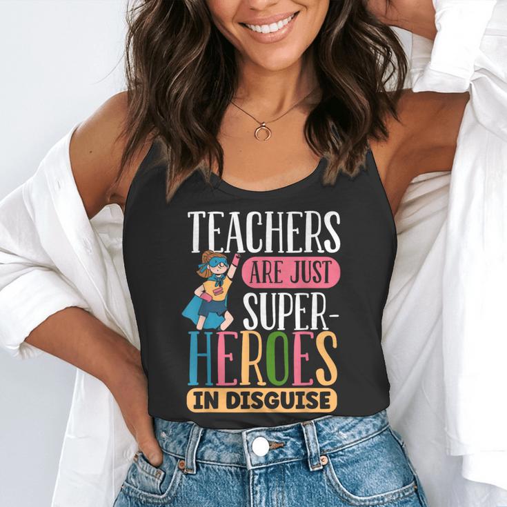 Teachers Are Just Superheroes In Disguise Back To School Flowy Tank, funny gift Teachers Are Just Superheroes In Disguise Back To School Flowy Tank, funny gift