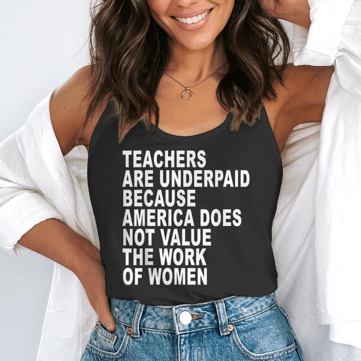 Teachers Are Underpaid Because America Does Not Value Men Women Flowy Tank, funny gift Teachers Are Underpaid Because America Does Not Value Men Women Flowy Tank, funny gift