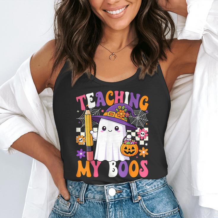 Teaching My Boos Ghost Teacher Cute Pencil Halloween Teacher Flowy Tank, funny gift Teaching My Boos Ghost Teacher Cute Pencil Halloween Teacher Flowy Tank, funny gift