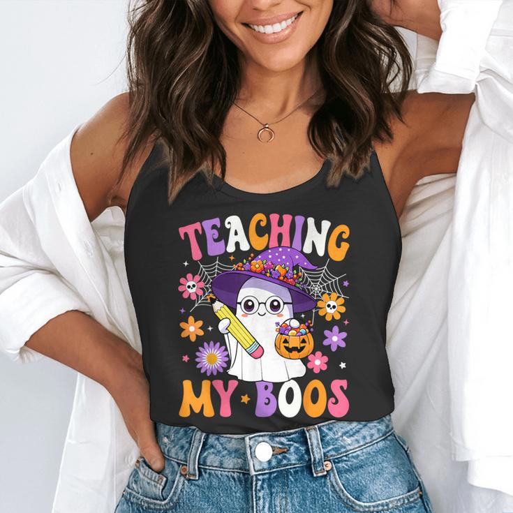 Teaching My Boos Teacher Ghost Teach Halloween Teacher Flowy Tank, funny gift Teaching My Boos Teacher Ghost Teach Halloween Teacher Flowy Tank, funny gift