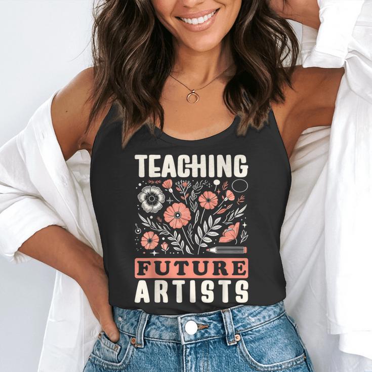 Teaching Future Artists For Art Teachers And Lovers For Men Women Girls Kids Flowy Tank, funny gift