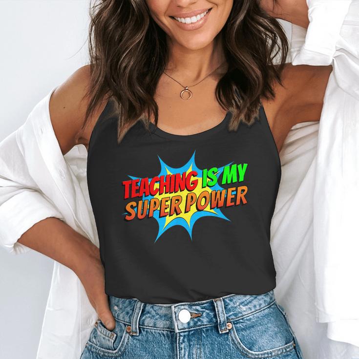 Teaching Is My Superpower Comic Back To School Teacher Flowy Tank, funny gift Teaching Is My Superpower Comic Back To School Teacher Flowy Tank, funny gift