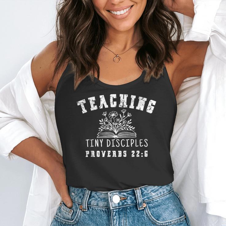 Teaching Tiny Disciples Christian Bible Verse Teacher Flowy Tank, funny gift Teaching Tiny Disciples Christian Bible Verse Teacher Flowy Tank, funny gift