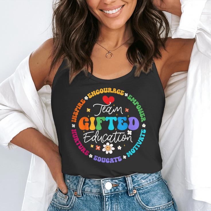 Team Ed Education Teacher Appreciation Back To School Flowy Tank, funny gift