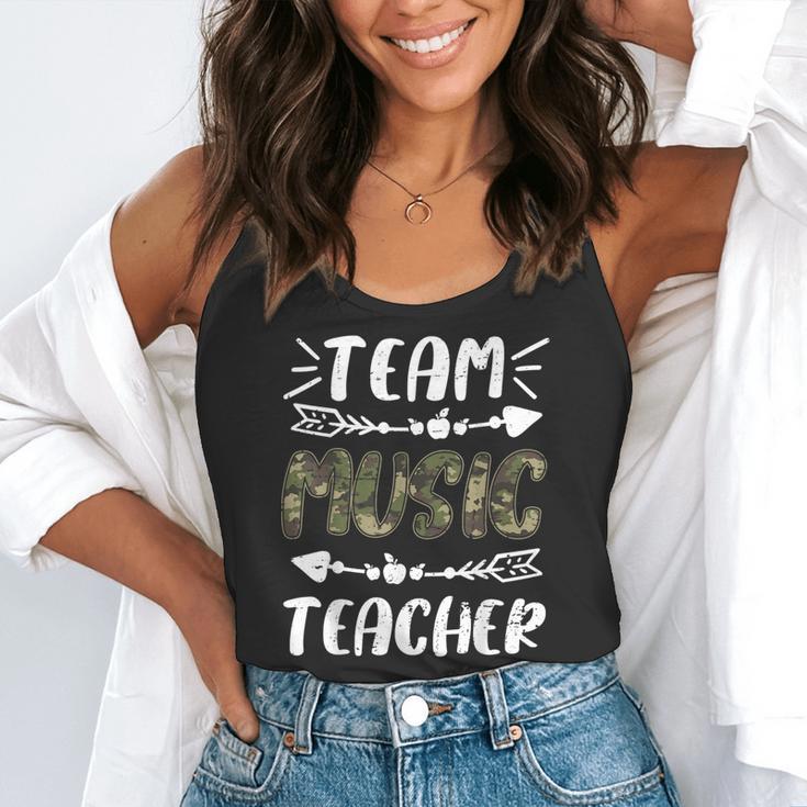 Team Music Teacher Camo Teacher Student Back To School Flowy Tank, funny gift Team Music Teacher Camo Teacher Student Back To School Flowy Tank, funny gift