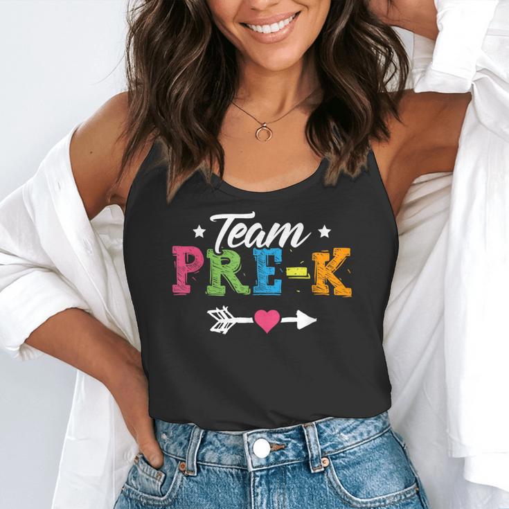 Team Pre-K Shirt PreSchool Teacher Student Back To School Flowy Tank, funny gift