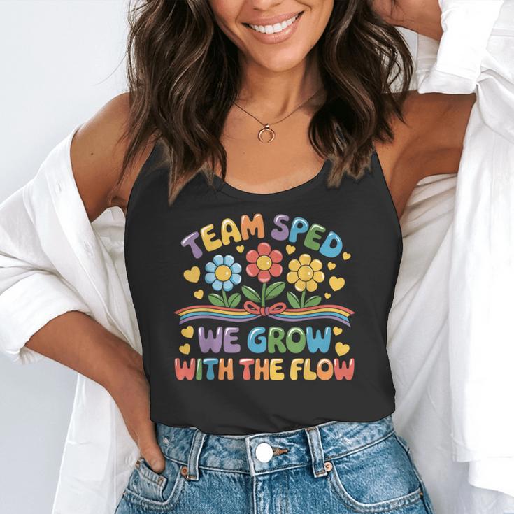 Team SPED We Grow With The Flow Special Ed Teacher Flowy Tank, funny gift Team SPED We Grow With The Flow Special Ed Teacher Flowy Tank, funny gift