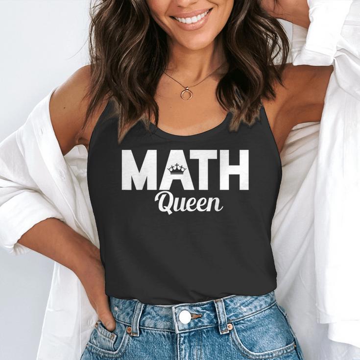 TeeArt Math Mathematics Queen Math Teacher Flowy Tank, funny gift TeeArt Math Mathematics Queen Math Teacher Flowy Tank, funny gift