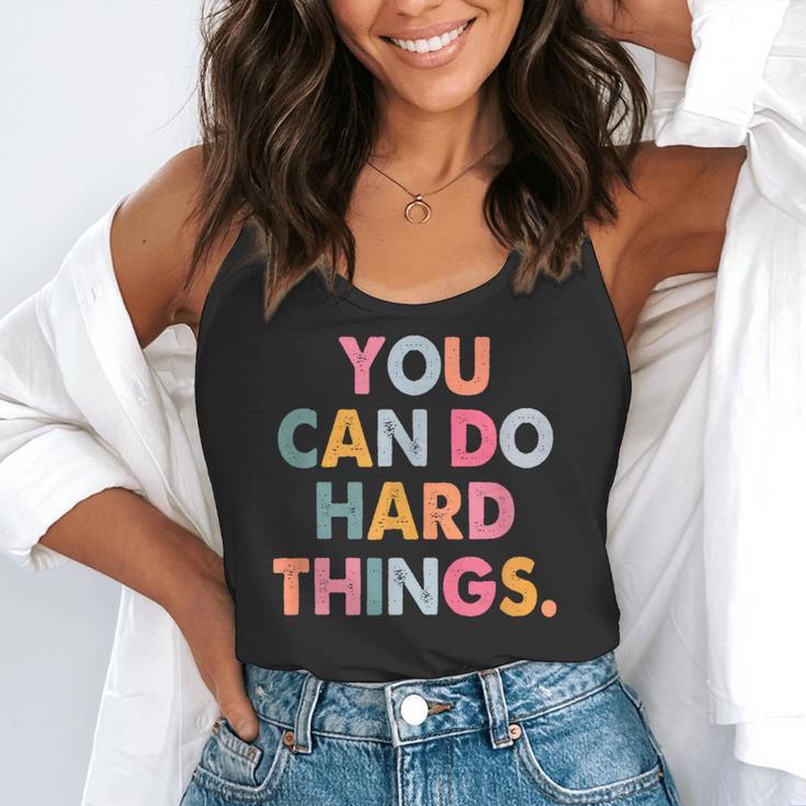 Test Day Teacher You Can Do Hard Things Women Kids Flowy Tank, funny gift