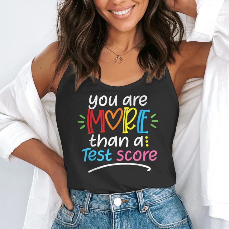 Test Day Teacher Shirt You Are More Than a Test Score Women Flowy Tank, funny gift