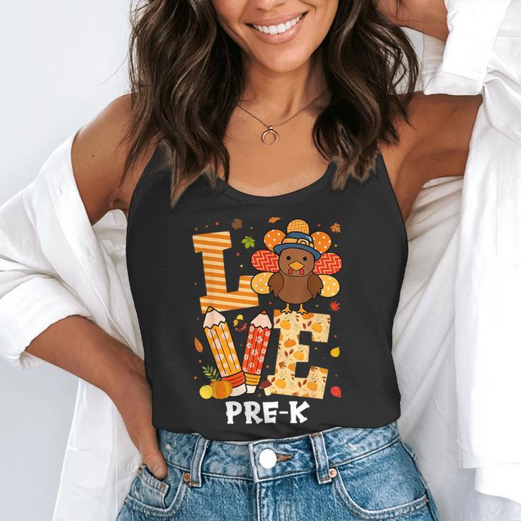 Thanksgiving Love Pre-K Teacher Turkey Autumn Fall For Men Women Girls Kids Flowy Tank, funny gift Thanksgiving Love Pre-K Teacher Turkey Autumn Fall For Men Women Girls Kids Flowy Tank, funny gift
