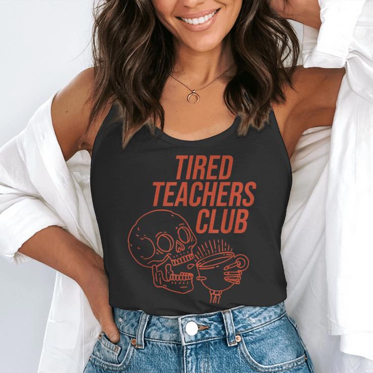 Tired Teachers Club Flowy Tank, funny gift Tired Teachers Club Flowy Tank, funny gift