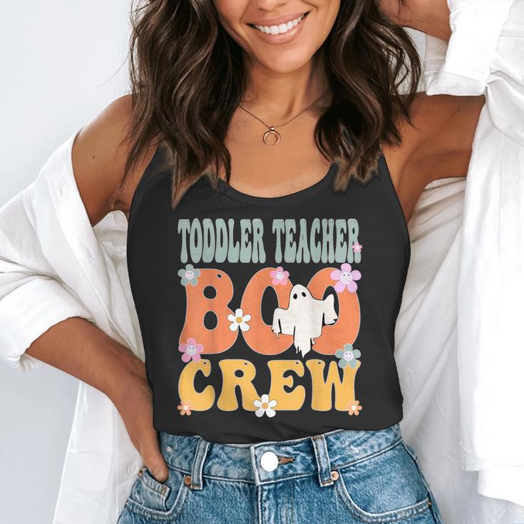 Toddler Teacher Boo Crew Ghost Groovy Halloween For Women Flowy Tank, funny gift