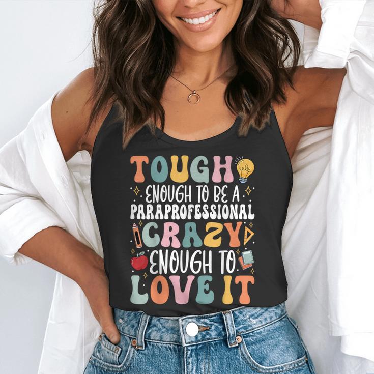 Tough Enough To Be a Paraprofessional Groovy Sped Teacher Flowy Tank, funny gift Tough Enough To Be a Paraprofessional Groovy Sped Teacher Flowy Tank, funny gift