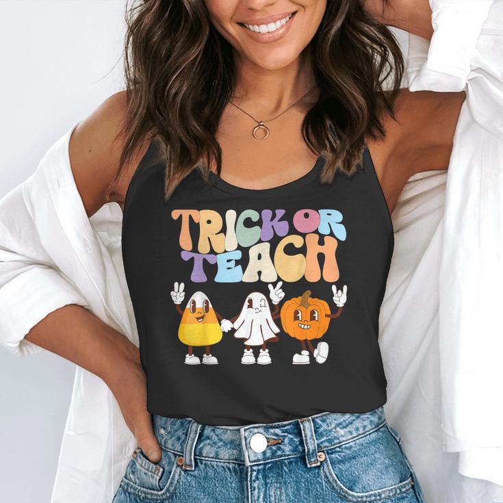 Trick Or Teach Cute Halloween Teacher Flowy Tank, funny gift Trick Or Teach Cute Halloween Teacher Flowy Tank, funny gift