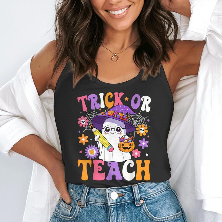 Trick Or Teach Teacher Ghost Teaching Fun Halloween Teacher Flowy Tank, funny gift