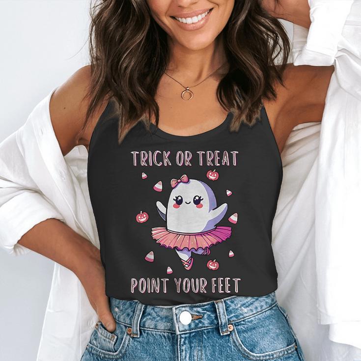 Trick Or Treat Point Your Feet Halloween Ghost Dance Teacher Flowy Tank, funny gift Trick Or Treat Point Your Feet Halloween Ghost Dance Teacher Flowy Tank, funny gift