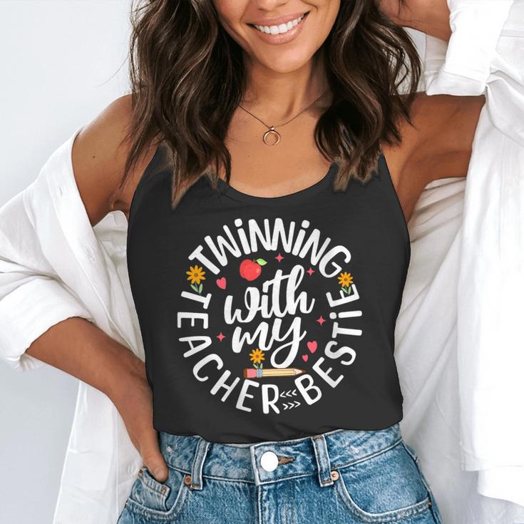 Twin Day For Spirit Week Teacher Bestie Matching Flowy Tank, funny gift Twin Day For Spirit Week Teacher Bestie Matching Flowy Tank, funny gift