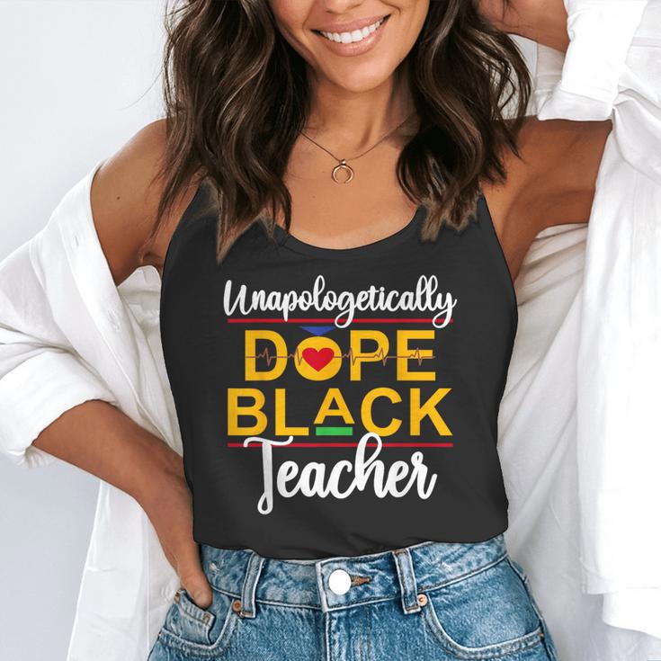 Unapologetic Dope Teacher African American Melanin Flowy Tank, funny gift
