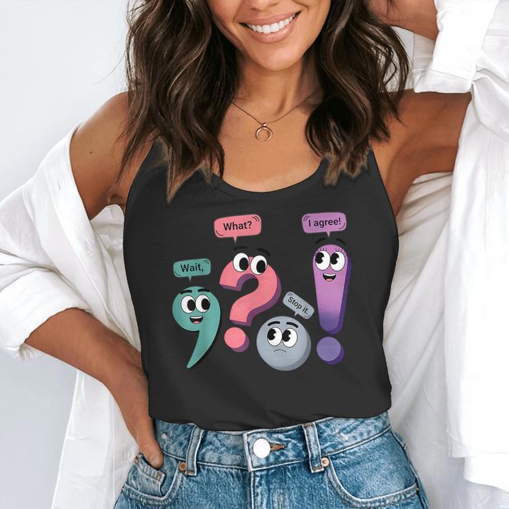 Wait What Stop It I Agree Grammar English Teacher Flowy Tank, funny gift Wait What Stop It I Agree Grammar English Teacher Flowy Tank, funny gift