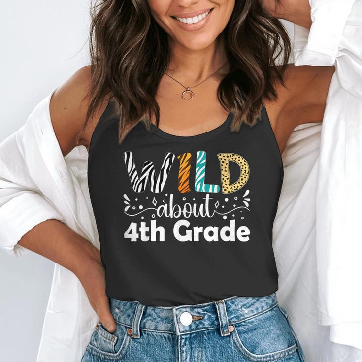 Wild About 4th Grade First Day Of School Teacher Student Flowy Tank, funny gift Wild About 4th Grade First Day Of School Teacher Student Flowy Tank, funny gift