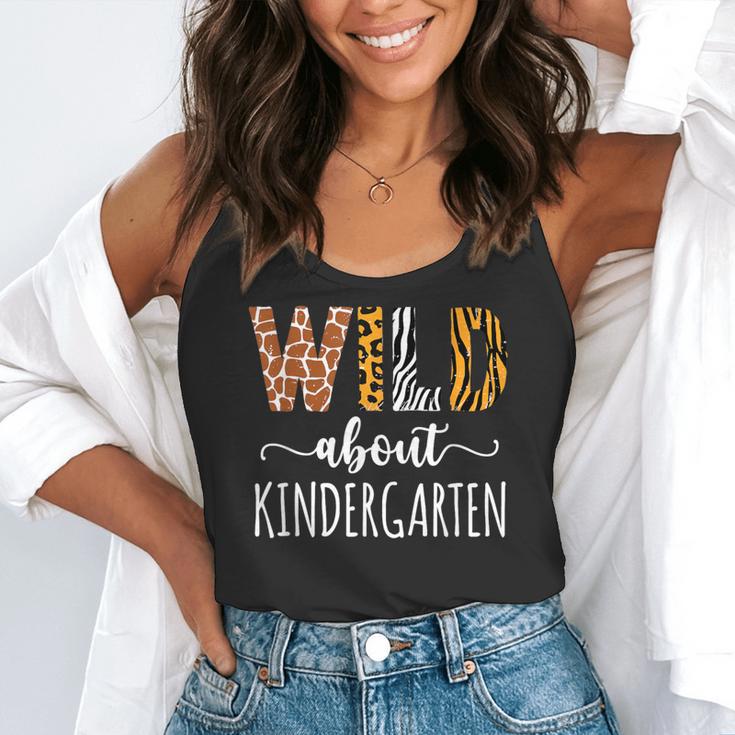 Wild About Kindergarten Teacher Leopard Print Flowy Tank, funny gift Wild About Kindergarten Teacher Leopard Print Flowy Tank, funny gift
