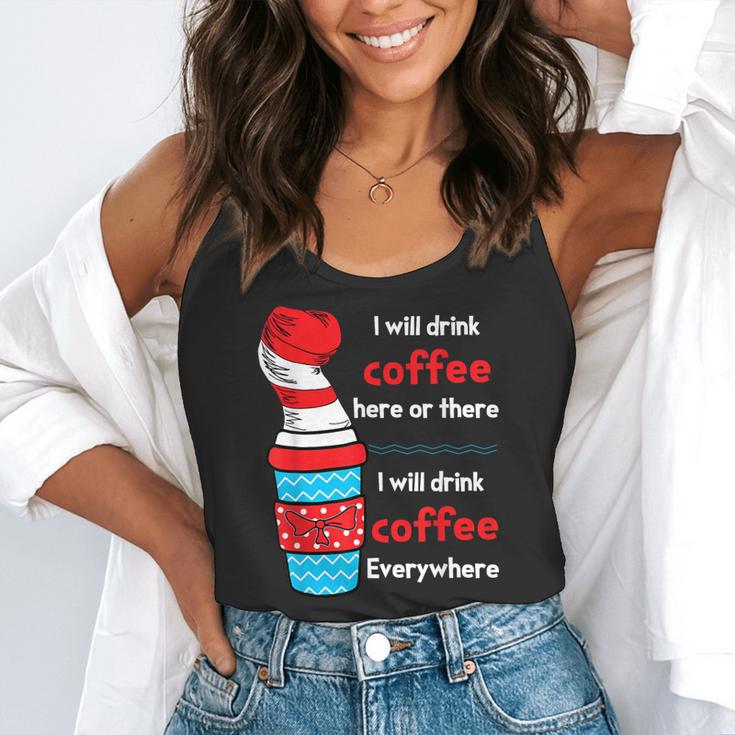 I Will Drink Coffee Here Or There Teacher Teaching Flowy Tank, funny gift I Will Drink Coffee Here Or There Teacher Teaching Flowy Tank, funny gift