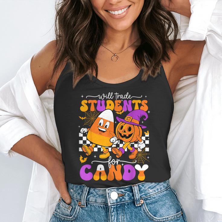 Will Trade Students For Candy Teacher Halloween Flowy Tank, funny gift Will Trade Students For Candy Teacher Halloween Flowy Tank, funny gift
