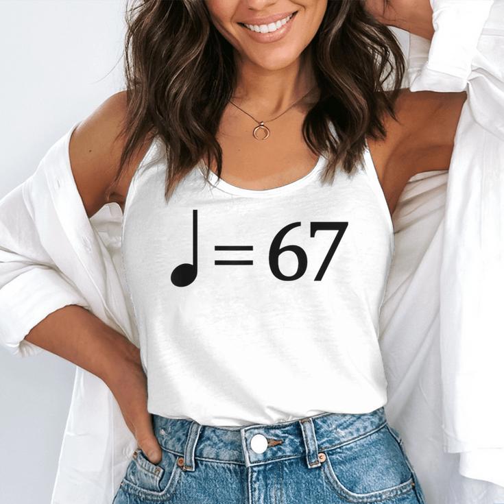67 Music Meme Slang Musician Kids Music Teacher Flowy Tank, funny gift