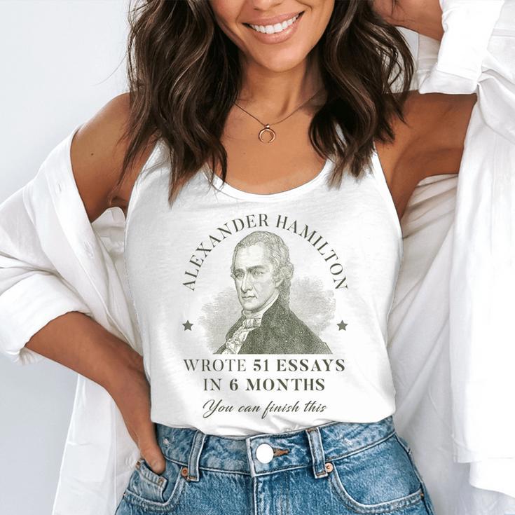 Alexander Hamilton Wrote 51 Essays In 6 Months Teacher Quote Flowy Tank, funny gift Alexander Hamilton Wrote 51 Essays In 6 Months Teacher Quote Flowy Tank, funny gift