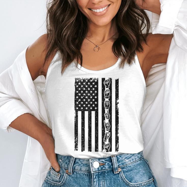 ASL Flag Sign Language Deaf ASL Teacher For Men Women Flowy Tank, funny gift ASL Flag Sign Language Deaf ASL Teacher For Men Women Flowy Tank, funny gift