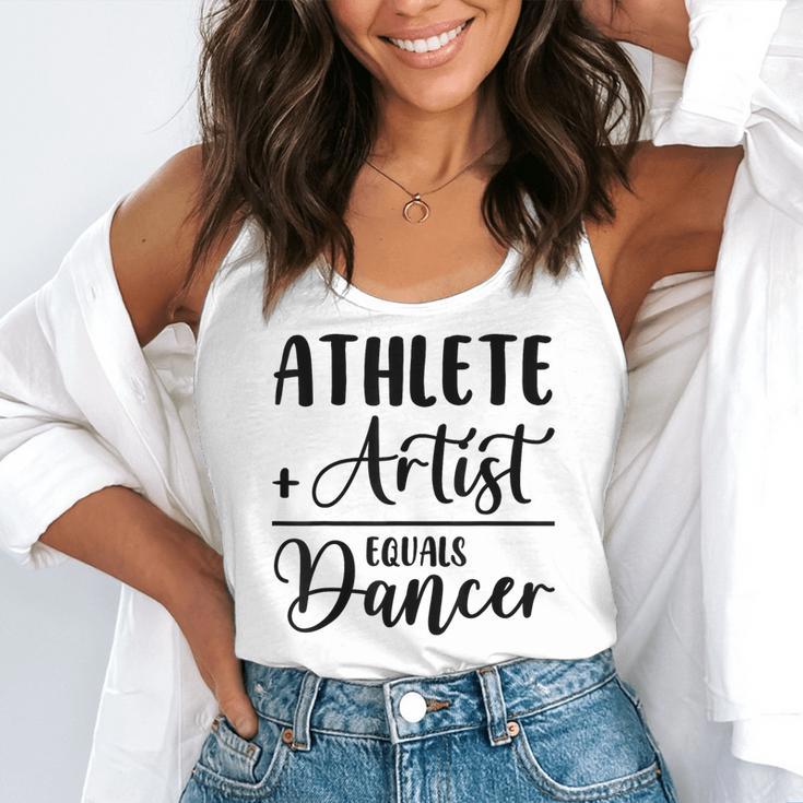 Athlete Plus Artist Equals Dancer Ballerina Teacher Student For Men Women Kids Flowy Tank, funny gift