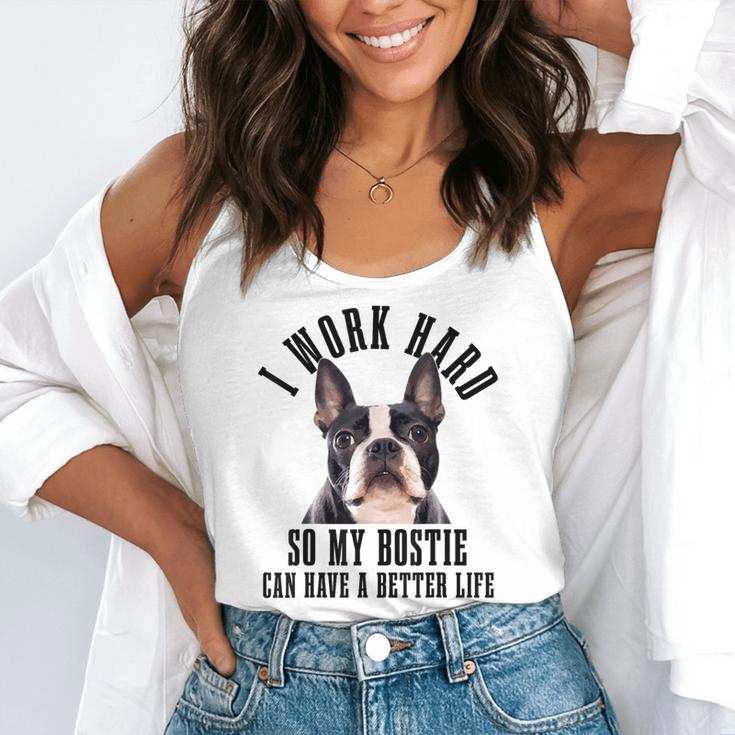 Bostie Mama Dog Dad Boston Terrier For Men Women Flowy Tank, funny gift