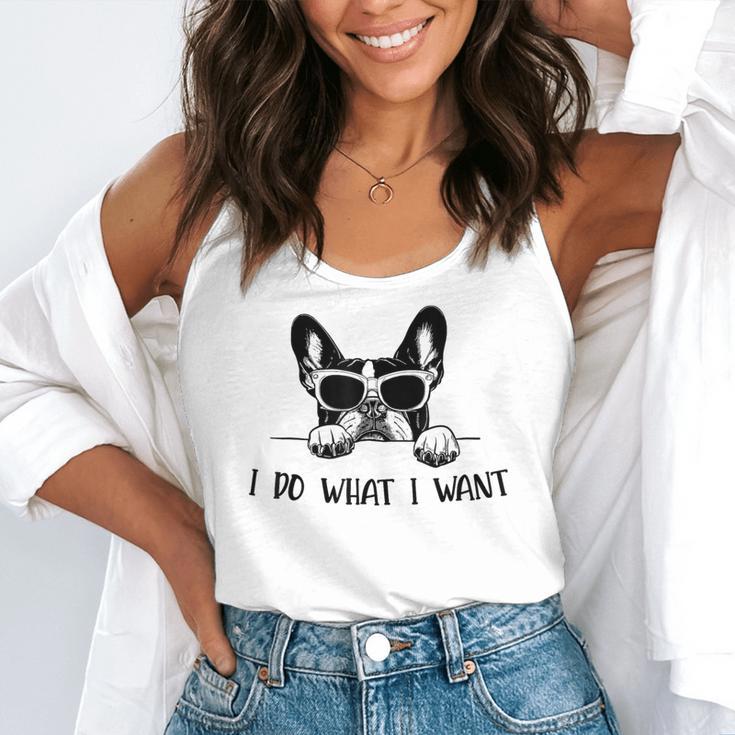 Boston Terrier Dog Owner I Do What I Want Pet Flowy Tank, funny gift